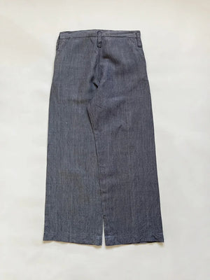 50s French Navy Ramie Sailor Pant - W32 L32
