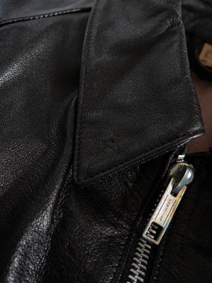 80s Italian Goatskin Tank Jacket - S