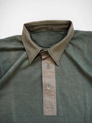 1940s Swedish Army Shirt Polo