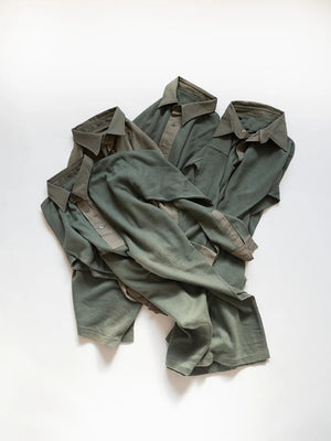 1940s Swedish Army Shirt Polo