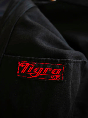 Veste de travail en moleskine noire Tigra années 40 - S