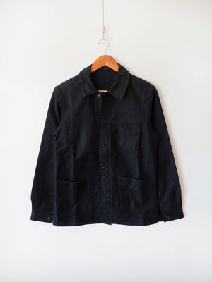 Veste de travail en moleskine noire Tigra années 40 - S