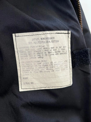 60s 70s US Navy Light Jacket Black - M
