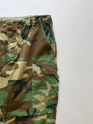 80s Woodland Cotton US Army Pants - M Short