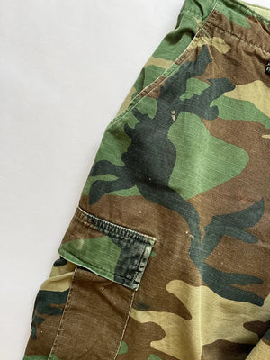 80s Woodland Cotton US Army Pants - M Short