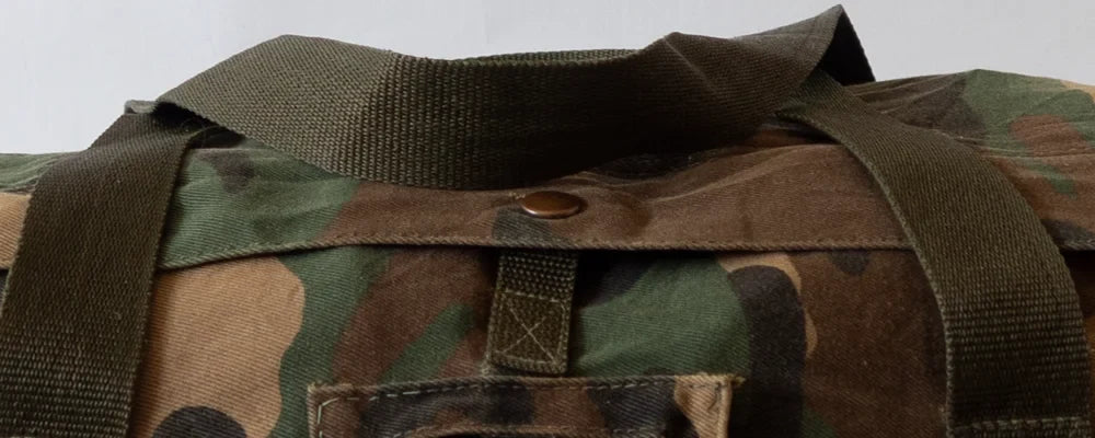 Military bags vintage woodland 