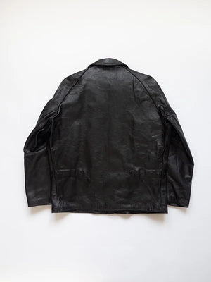 80s Italian Goatskin Tank Jacket - M