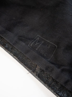 80s Italian Goatskin Tank Jacket - M