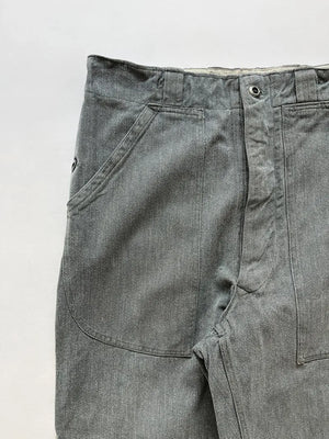 60 - 70s Swiss Army Denim Work Pants - W32 L30