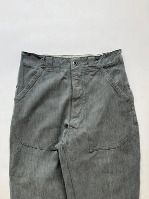 60 - 70s Swiss Army Denim Work Pants - W32 L30