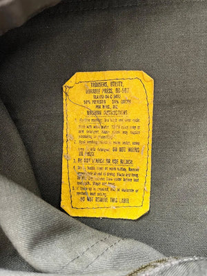 1980s Fatigue pants OG 507 - 29x30