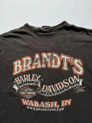 T-shirt marron Harley Davidson années 2000 - XXL