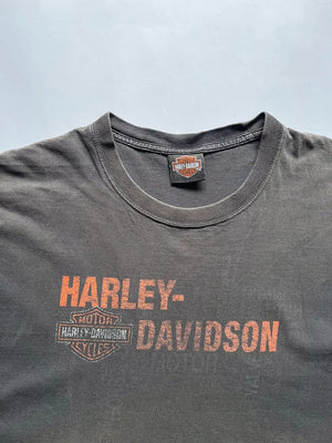 T-shirt marron Harley Davidson années 2000 - XXL