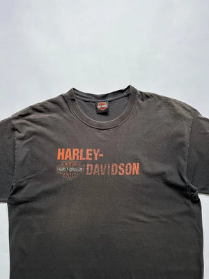T-shirt marron Harley Davidson années 2000 - XXL