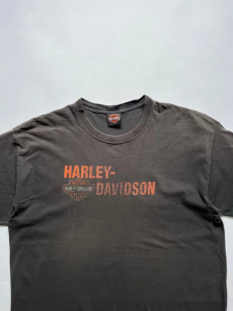 00s Harley Davidson Brown Tee - XXL