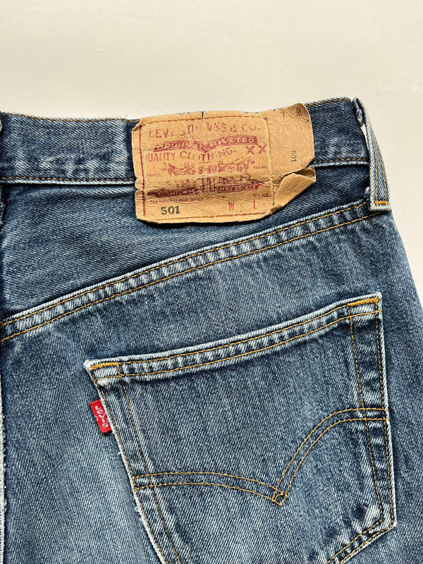 Levi's vintage 501 blue. Step into timeless style with this authentic vintage blue Levi's. Elevate your look. Quality denim fabric and in excellent condition.