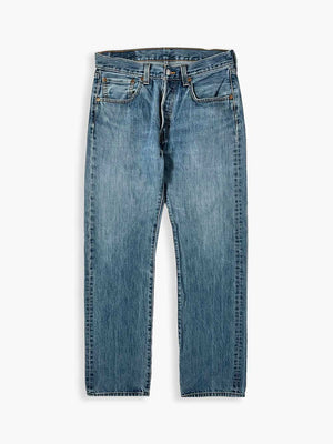 Levi's vintage 501 size 30W 32L. Step into timeless style with this authentic vintage medium blue Levi's. Extreme quality fabric with unique color shades.