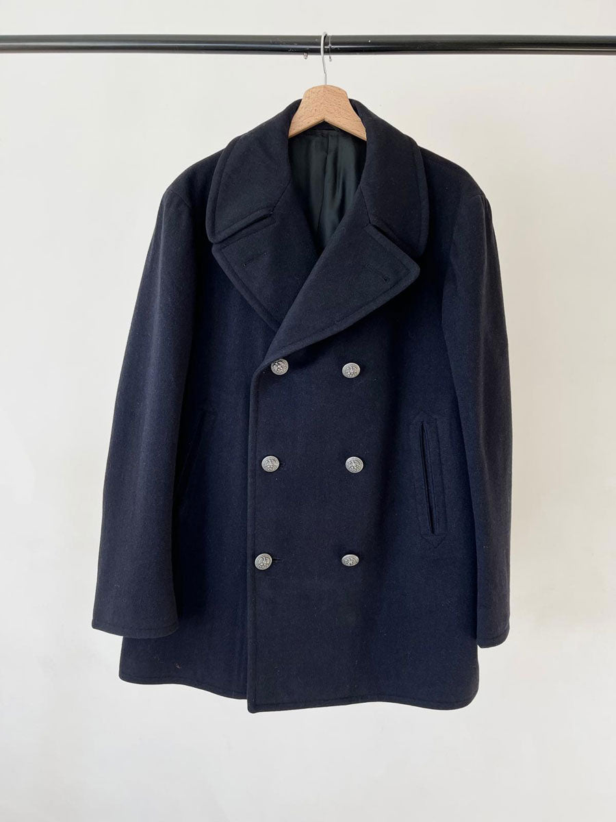 70s US Navy Army Peacoat - M