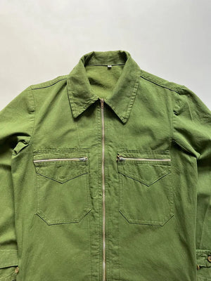 50s 60s Italian Cotton Jacket - M