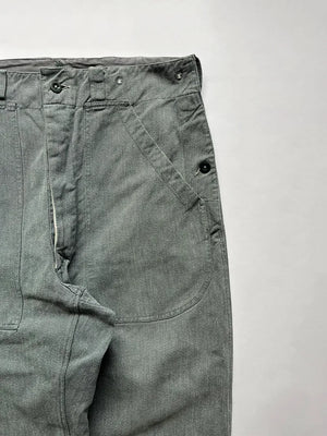 60 - 70s Swiss Army Denim Work Pants - W32 L34