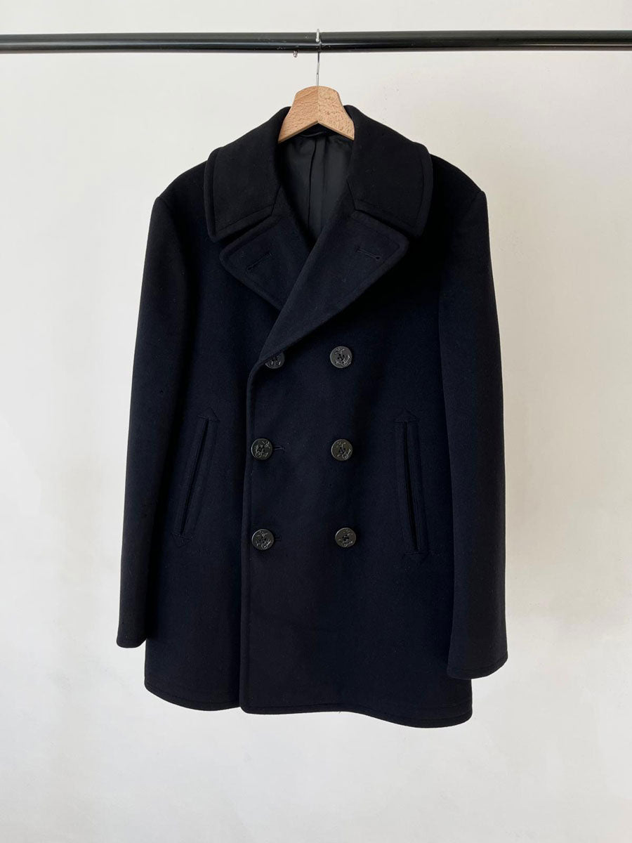 70s US Navy Army Peacoat - M