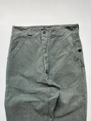 60 - 70s Swiss Army Denim Work Pants - W32 L34