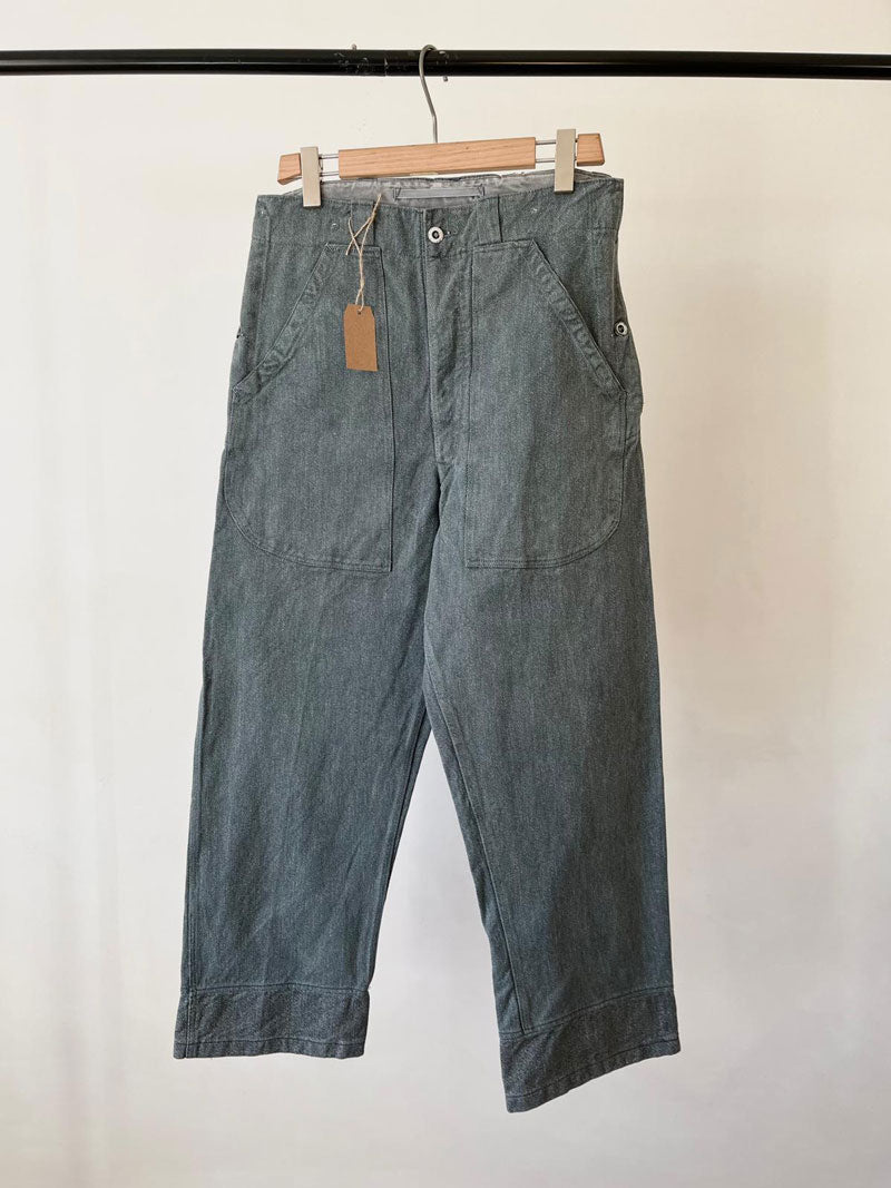 60s 70s Swiss Army Denim Work Pants - W32 L32