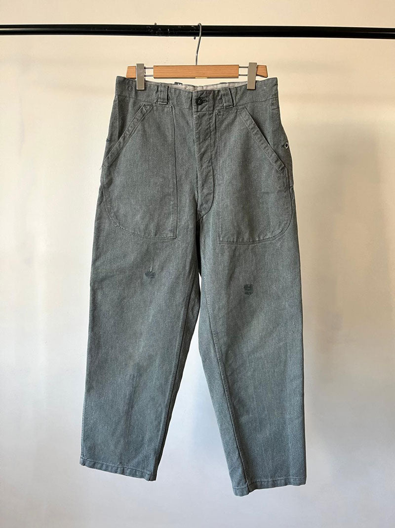 60s 70s Swiss Army Denim Work Pants - W33 L34