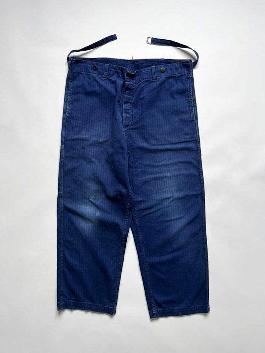 HBT blue work trousers 70s (36x30)