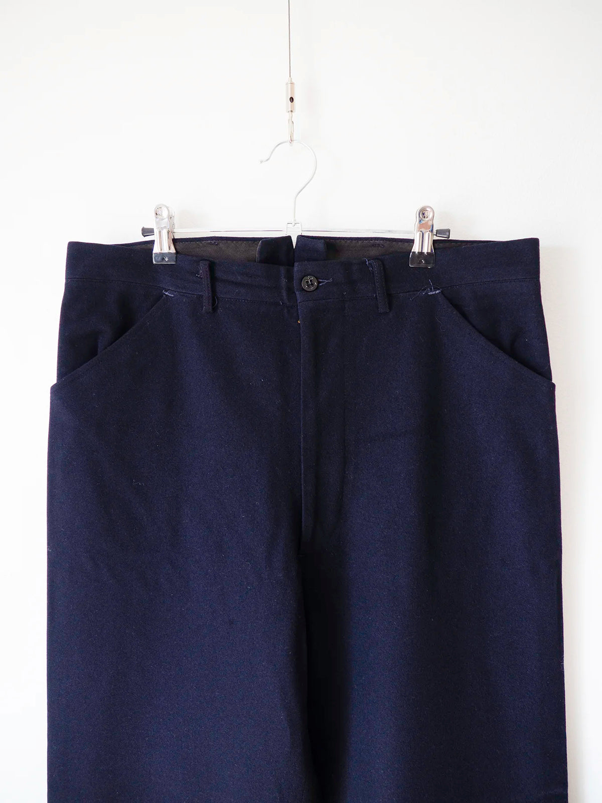 Pantaloni Cracker Jack US Navy - dettaglio vita chiusa e tasche frontali