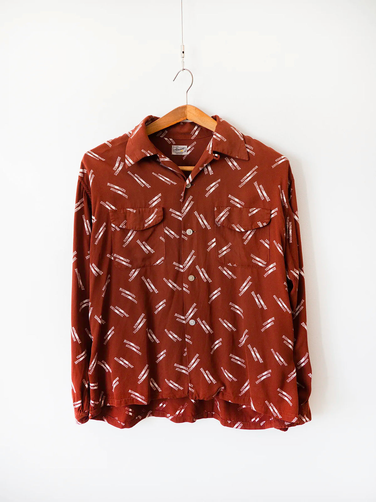 Chemise d'aviateur en gabardine des années 50 - L