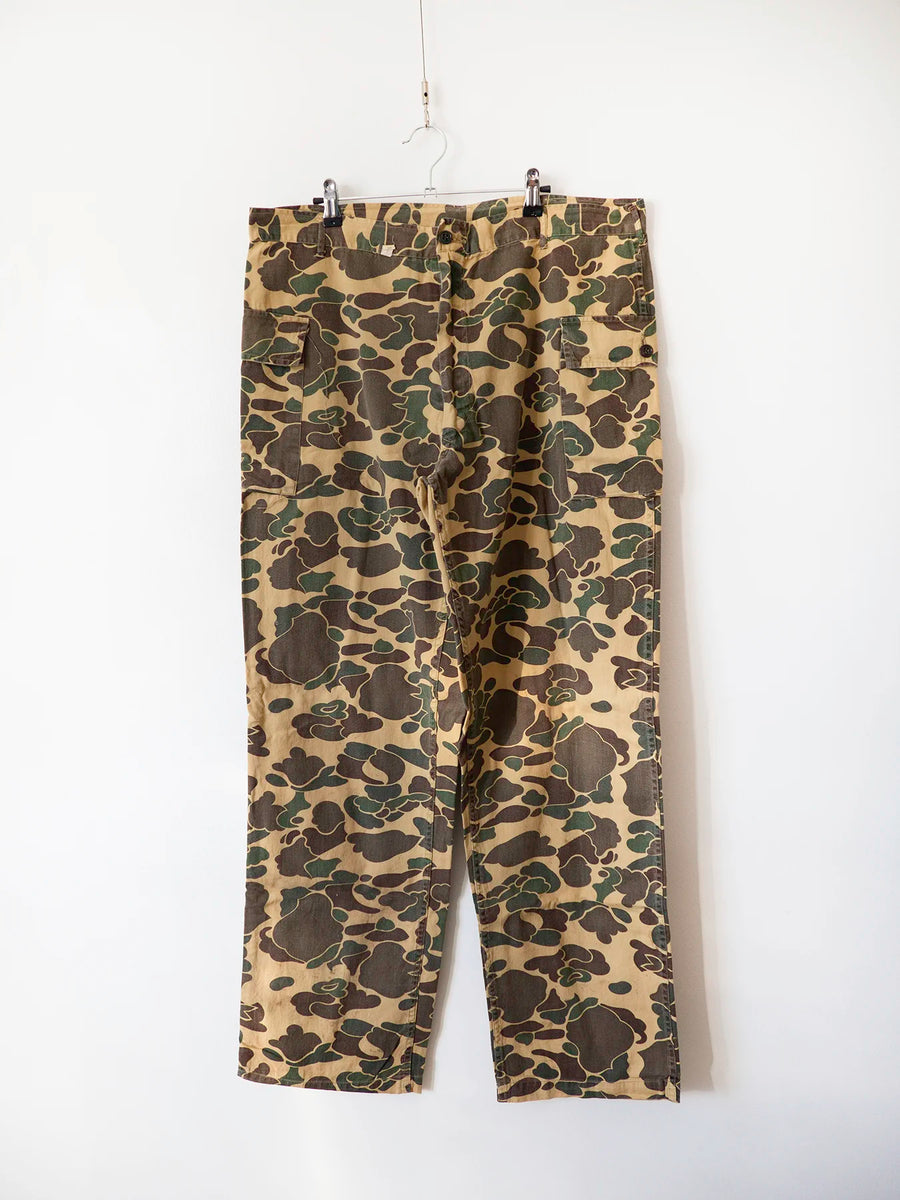 Pantalon treillis camouflage années 60 70 - T38 L34