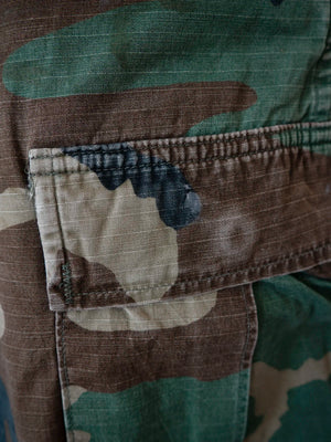 80s Woodland Cotton US Army Pants - M Short
