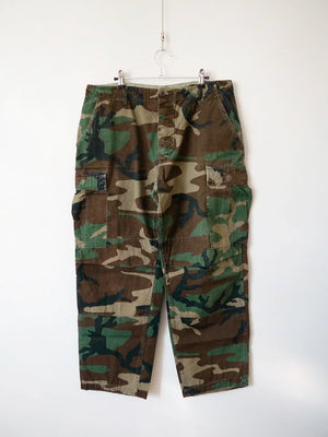 80s Woodland Cotton US Army Pants - M Short
