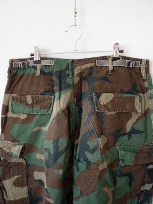 80s Woodland Cotton US Army Pants - M Short