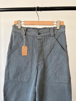 60s 70s Swiss Army Denim Work Pants - W30 L34