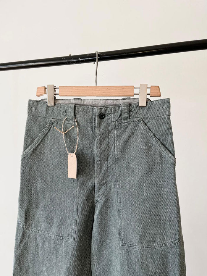 60s 70s Swiss Army Denim Work Pants - W33 L30