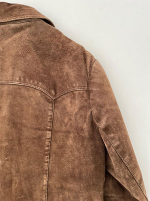 80s German suede jacket - L