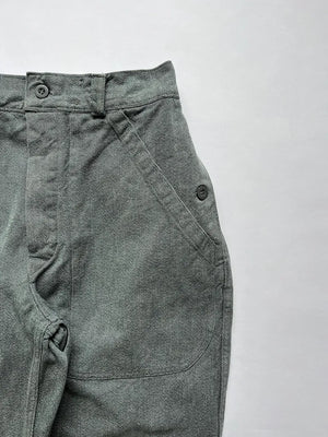 Pantalon de travail en jean de l'armée suisse des années 60-70 - W31 L32