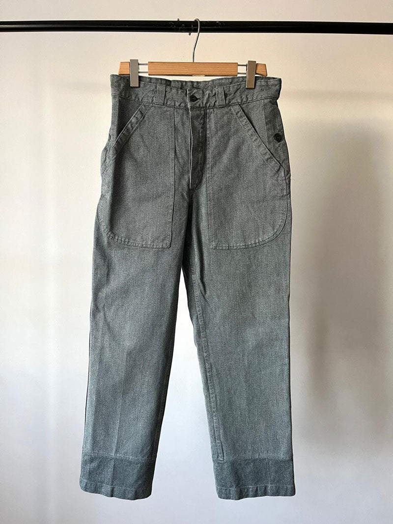 60s 70s Swiss Army Denim Work Pants - W33 L34