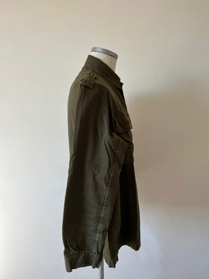 70s HBT Dutch Army Uniform shirt - L
