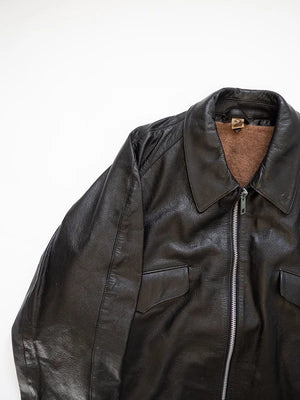 80s Italian Goatskin Tank Jacket - XL
