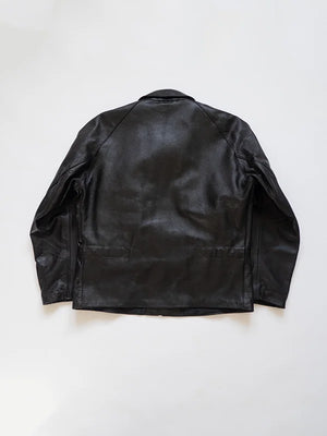 80s Italian Goatskin Tank Jacket - XL