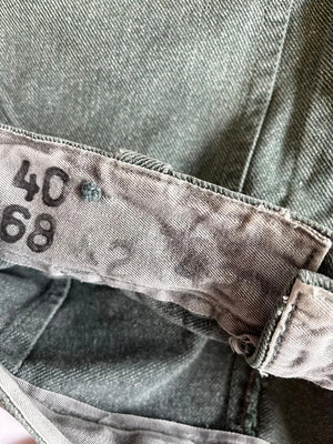 60 - 70s Pantalon de travail en jean de l'armée suisse - W30 L30