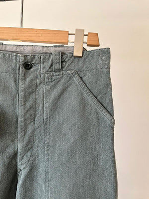 60s 70s Swiss Army Denim Work Pants - W33 L30