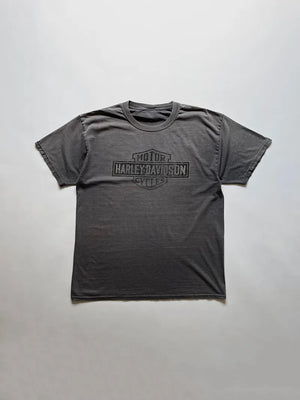 1990s Harley Davidson Faded Black Tee - L