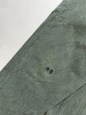 60 - 70s Pantalon de travail en jean de l'armée suisse - W30 L30