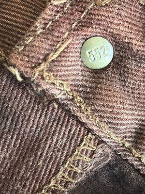 Levi's 501 brown 80s Made in USA - 32X32