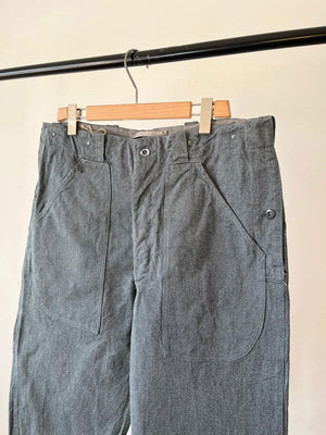 60s 70s Swiss Army Denim Work Pants - W40 L34