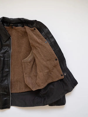 60s Italian Goatskin Tank Jacket - M